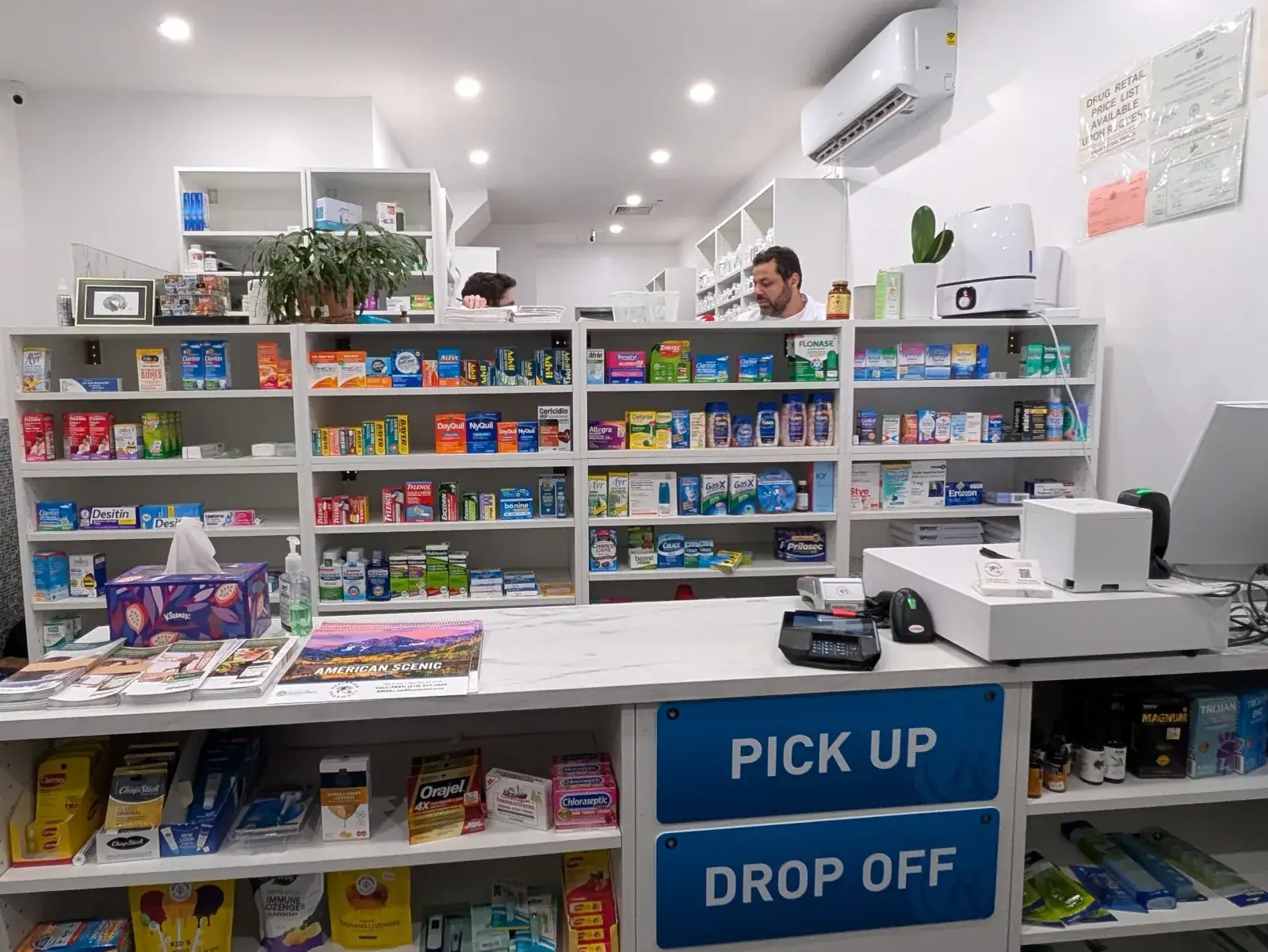 Healarian Pharmacy interior — Upper East Side NYC